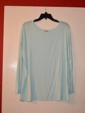 Mint Green Piko Long Sleeve Top